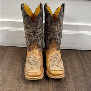 Men's Tin Haul NWT High Roller Square Toe Boots with All In Sole Guys Size 10D